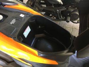 2018 Honda Click 125cc シート下収納